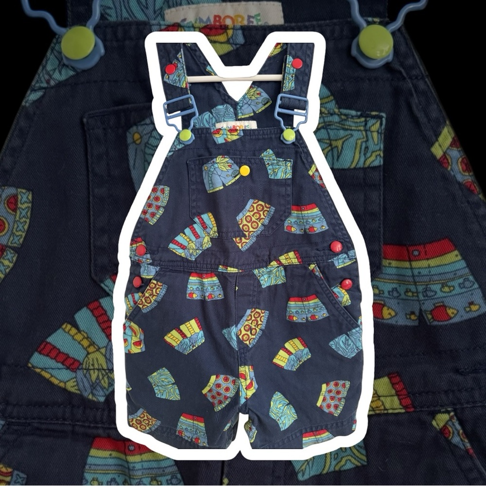 Gymboree Rainbow Tag X-Small Beach Novelty AOP